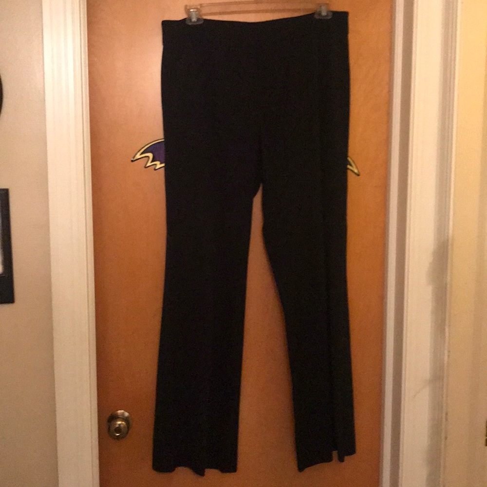 Black ladies tuxedo pants